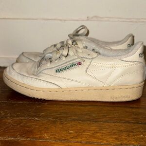 Reebok Club C 85 Off-White Leather Sneakers
